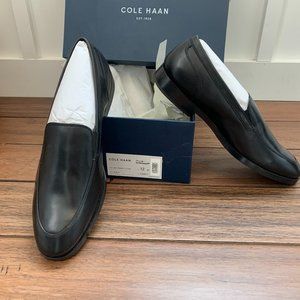 BNWT-Men's Cole Haan Black Slip on Loafers